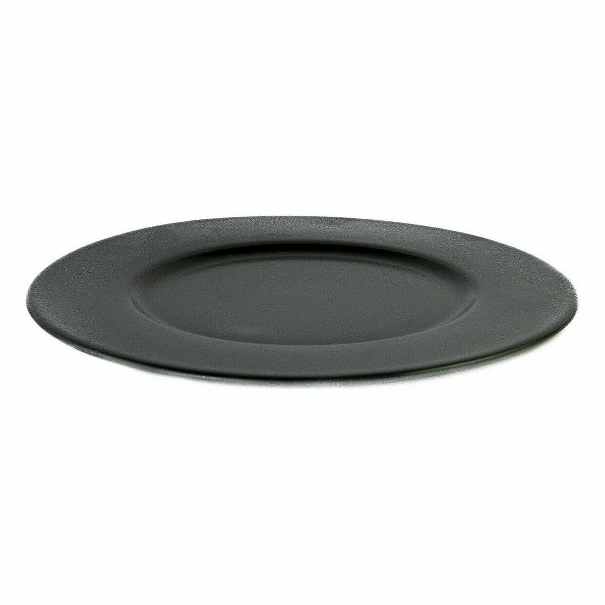 Old Valley Neat Black Porcelain Flat Plate Ø 28 cm (6 Units)