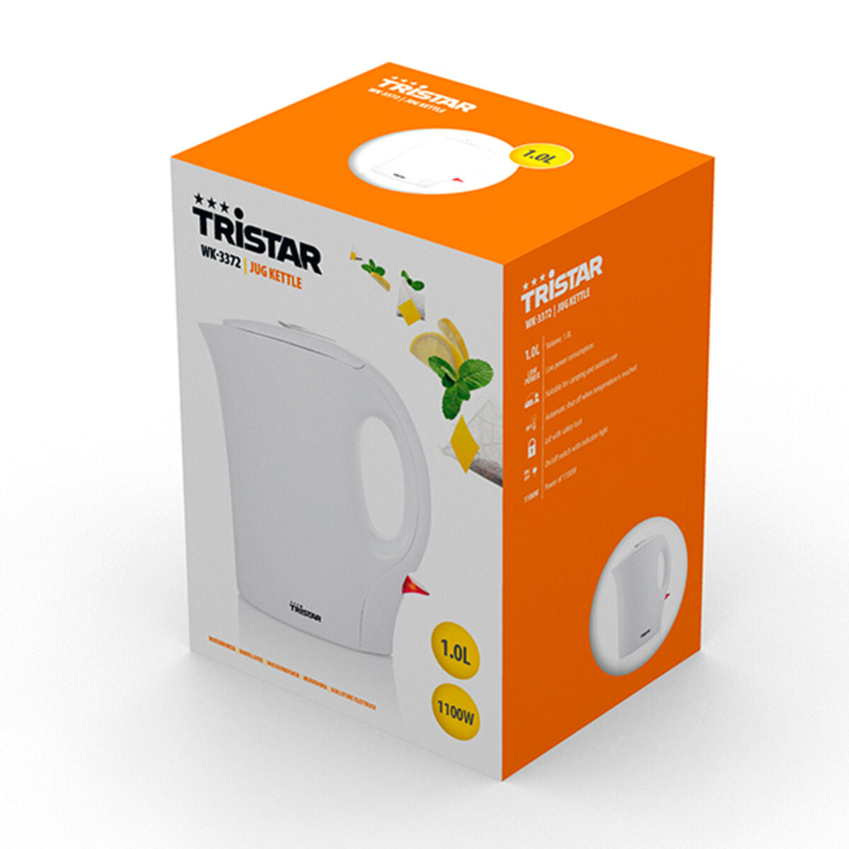 Hervidor Tristar Jarra Hervidora Blanco Plástico 1100 W 1 L