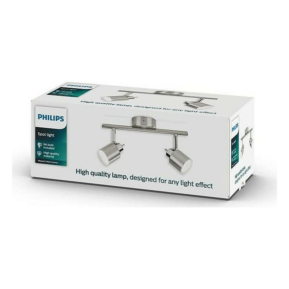 Lámpara de Techo Philips Meranti 10 x 28,5 x 15,5 cm Plateado Metal