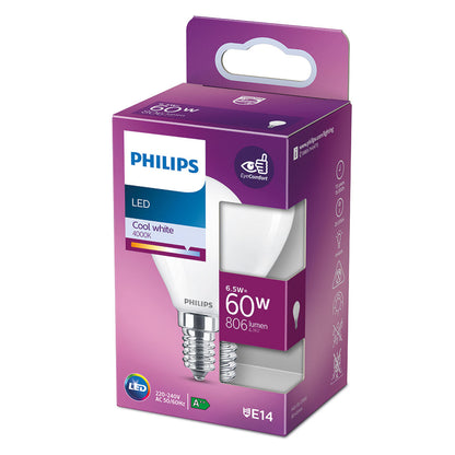 Bombilla LED Philips E 6.5 W 6,5 W 60 W E14 806 lm Ø 4,5 x 8 cm (4000 K)