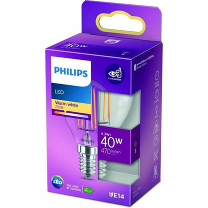 Philips Classic Spherical LED Bulb 40 W E14 F 4.3 W (2700k)