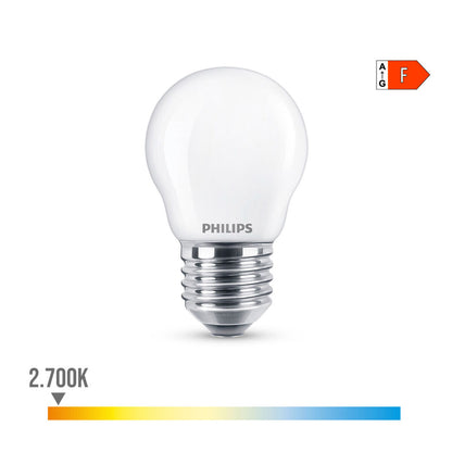 Philips F LED bulb 40 W 4.3 W E27 470 lm 4.5 x 8.2 cm (2700 K)