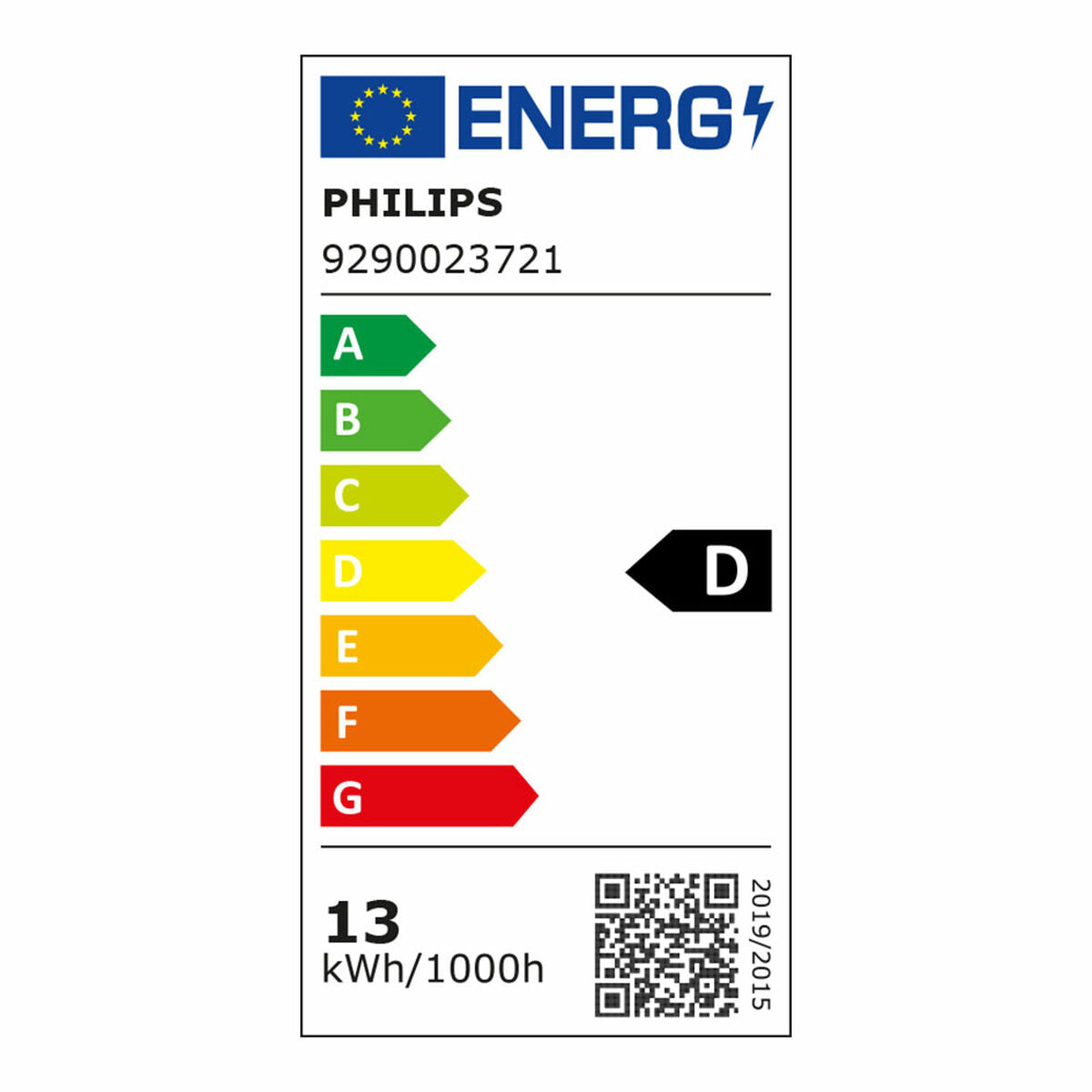 Bombilla LED Philips Blanco D 13 W E27 2000 Lm 12,4 x 17,7 cm (2700 K)