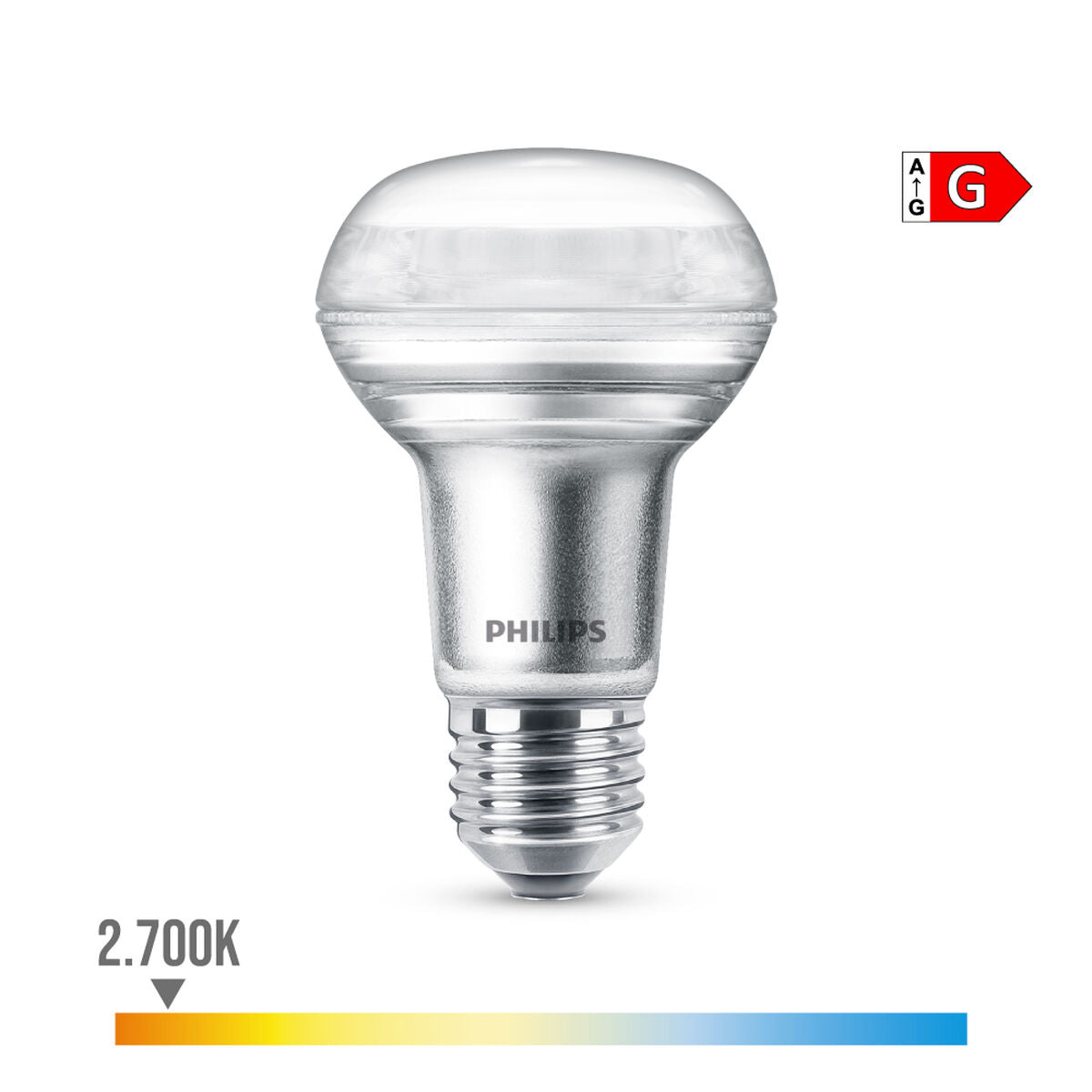 Bombilla LED Philips Classic F 60 W 4,3 W E14 320 Lm Reflectora (2700 K)