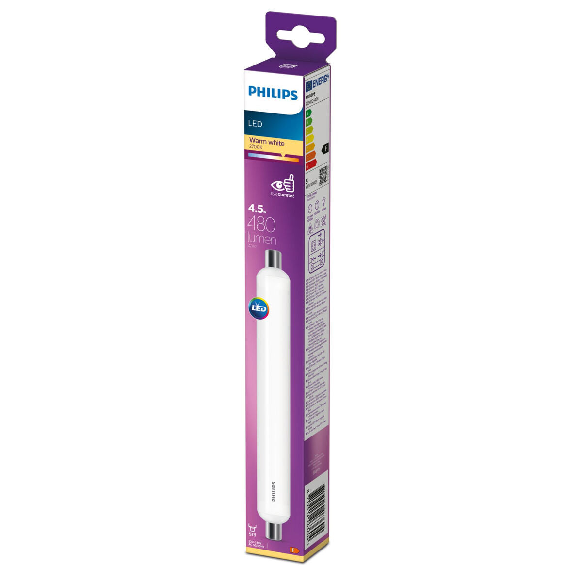 Bombilla LED Philips Tubo lineal Tubo F S19 60 W (2700k)