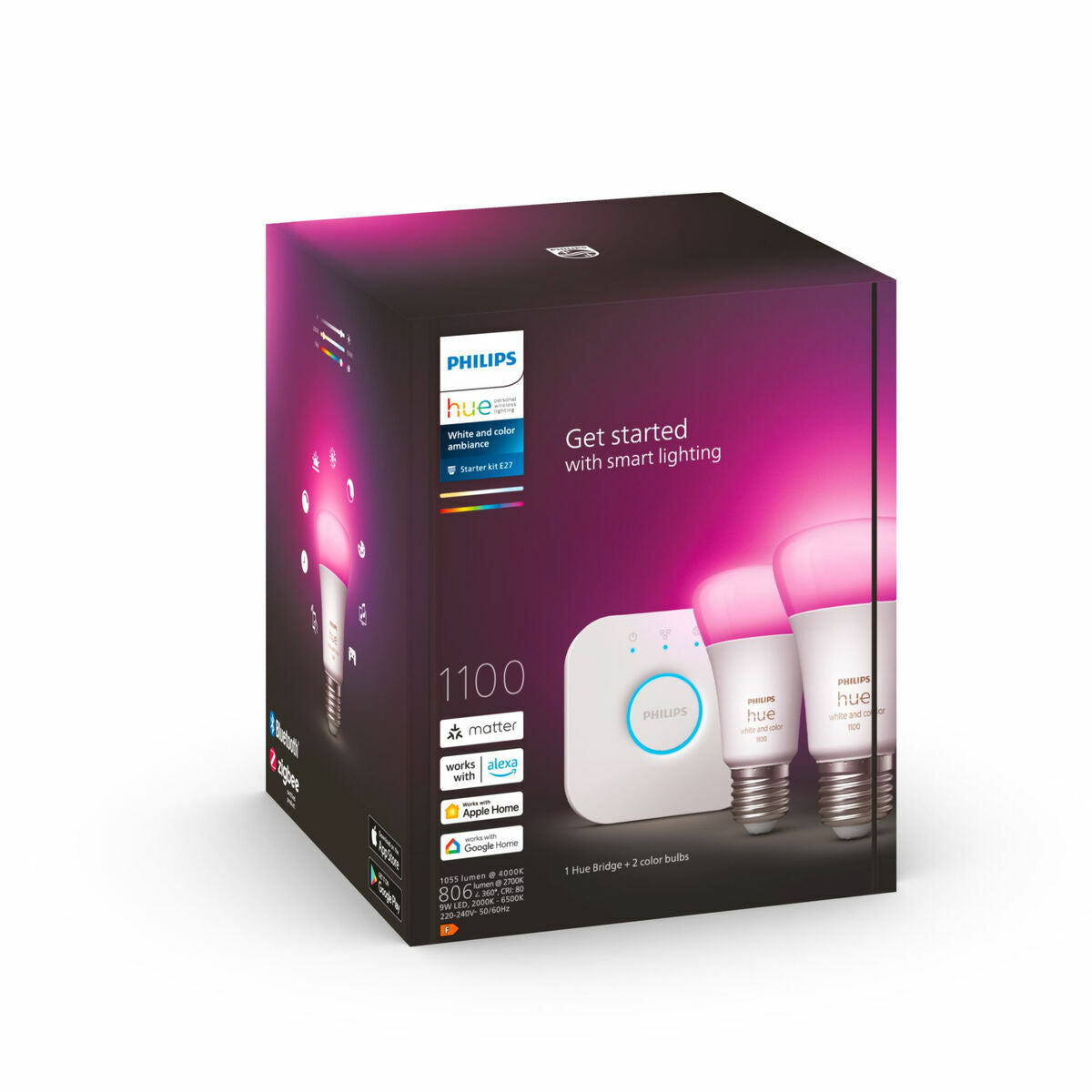 Philips Smart Bulb Starter Kit E27 9 W E27 6500 K 806 lm