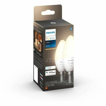 Philips LED Bulb 8719514320628 White F E14 E27 470 lm (2 Units)