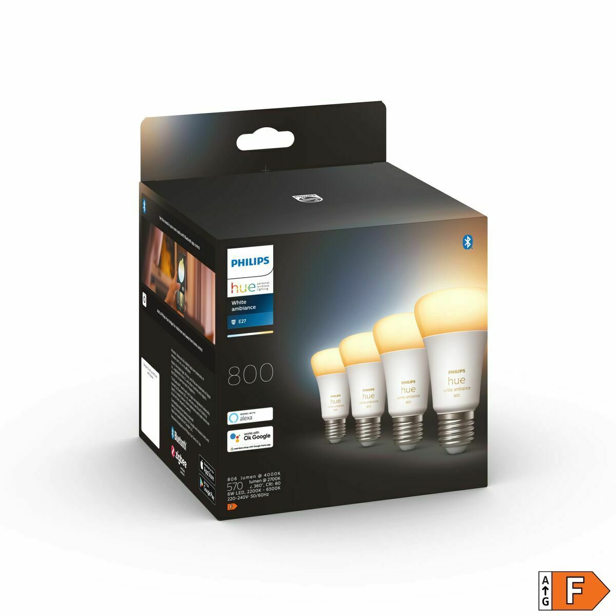 Philips A60 Smart Bulb - E27 - 800 60 W E27 2200K 6500 K 800 lm