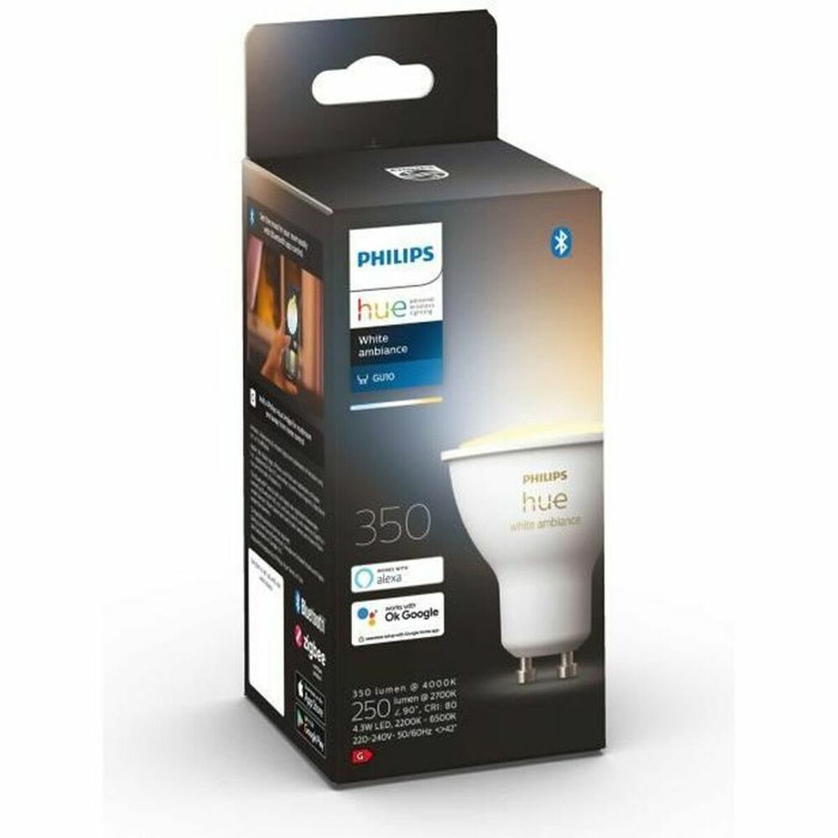 Bombilla LED Philips 8719514339903 Blanco G GU10 350 lm (2200K) (6500 K)