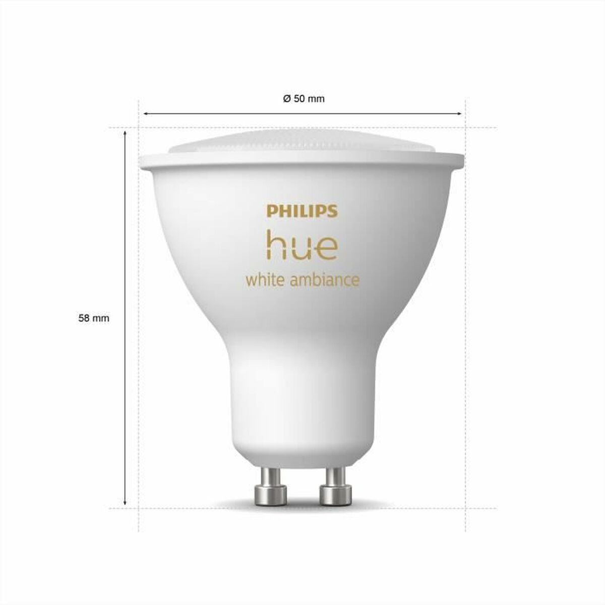 Bombilla LED Philips 8719514339903 Blanco G GU10 350 lm (2200K) (6500 K)