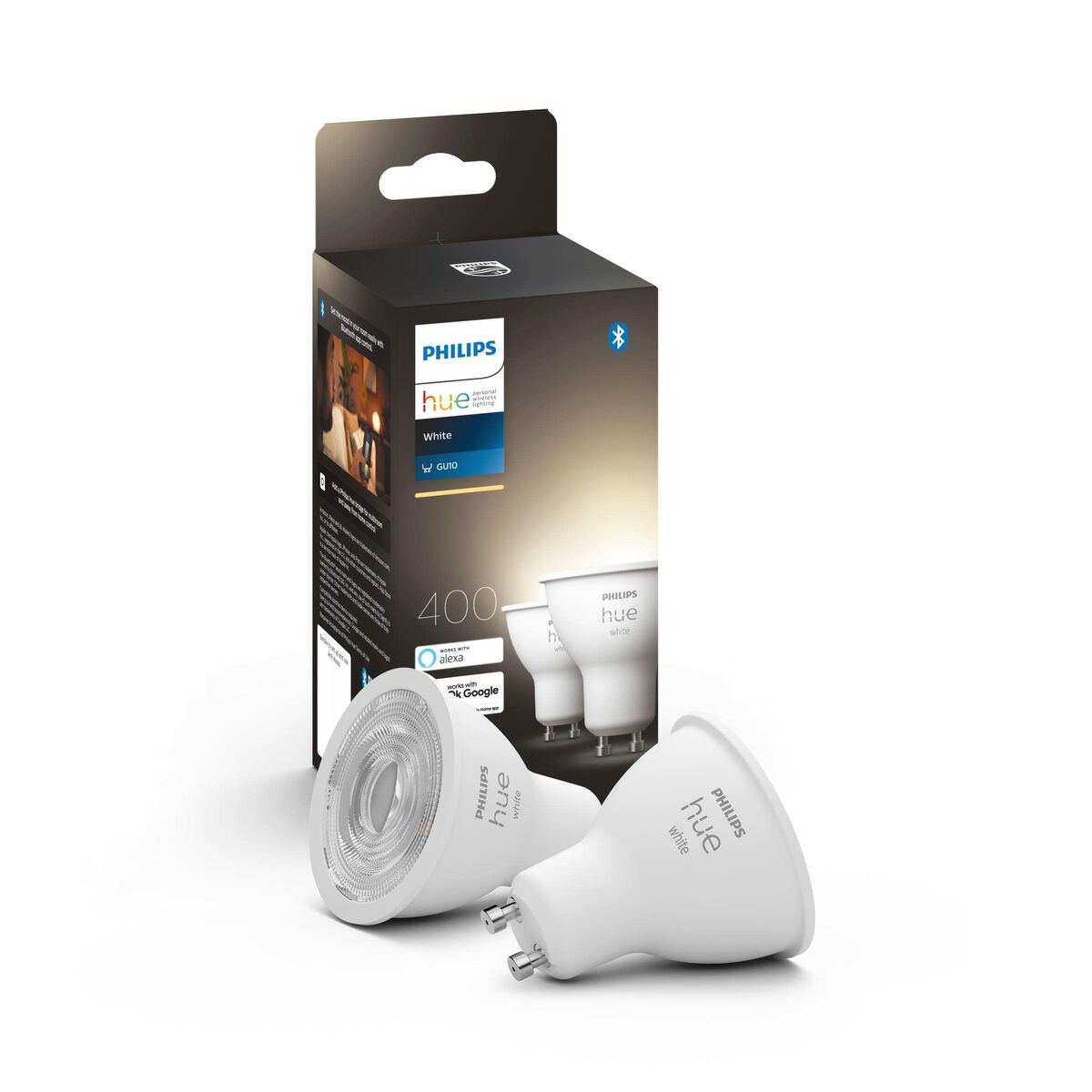 Bombilla Inteligente Philips 8719514340145 Blanco F GU10 400 lm (2700k) (2 Unidades)