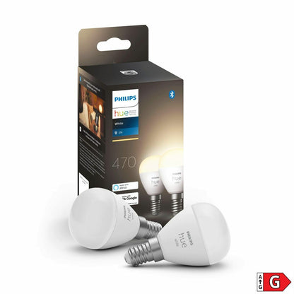 Bombilla Inteligente Philips Bombilla esférica P45 E14 pack de 2