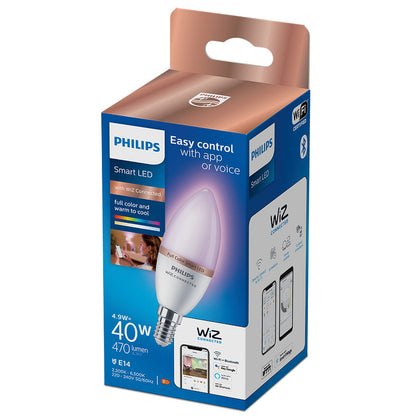 Philips Wiz Full Colors LED Bulb F 40 W 4.9 W E14 470 lm (2200-6500 K)