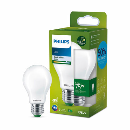 Bombilla LED Philips Classic A 75 W 5,2 W E27 1095 Lm (4000 K)