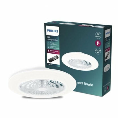 Ventilador de Techo con Luz Philips Blanco