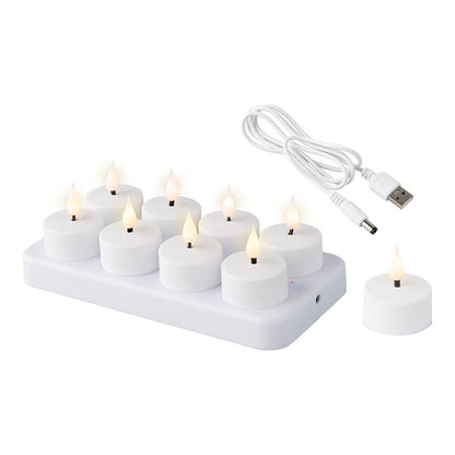 Lumineo 486715 Rechargeable LED Candle Indoor (8 Units)