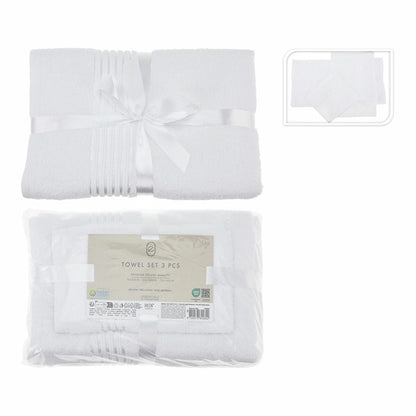 Essentials White Towel Set (3 Pieces)