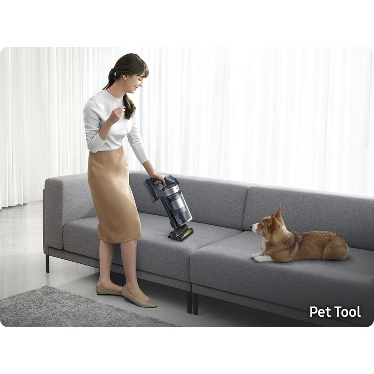 Samsung VS15A60AGR5 150 W Cordless Cyclonic Broom Vacuum Cleaner