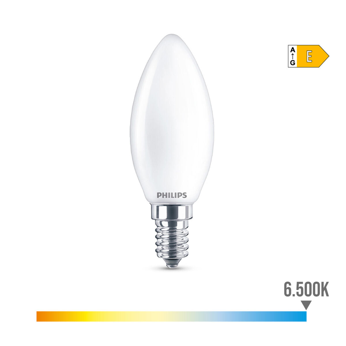 Bombilla LED Philips Vela E 6,5 W E14 806 lm 3,5 x 9,7 cm (6500 K)