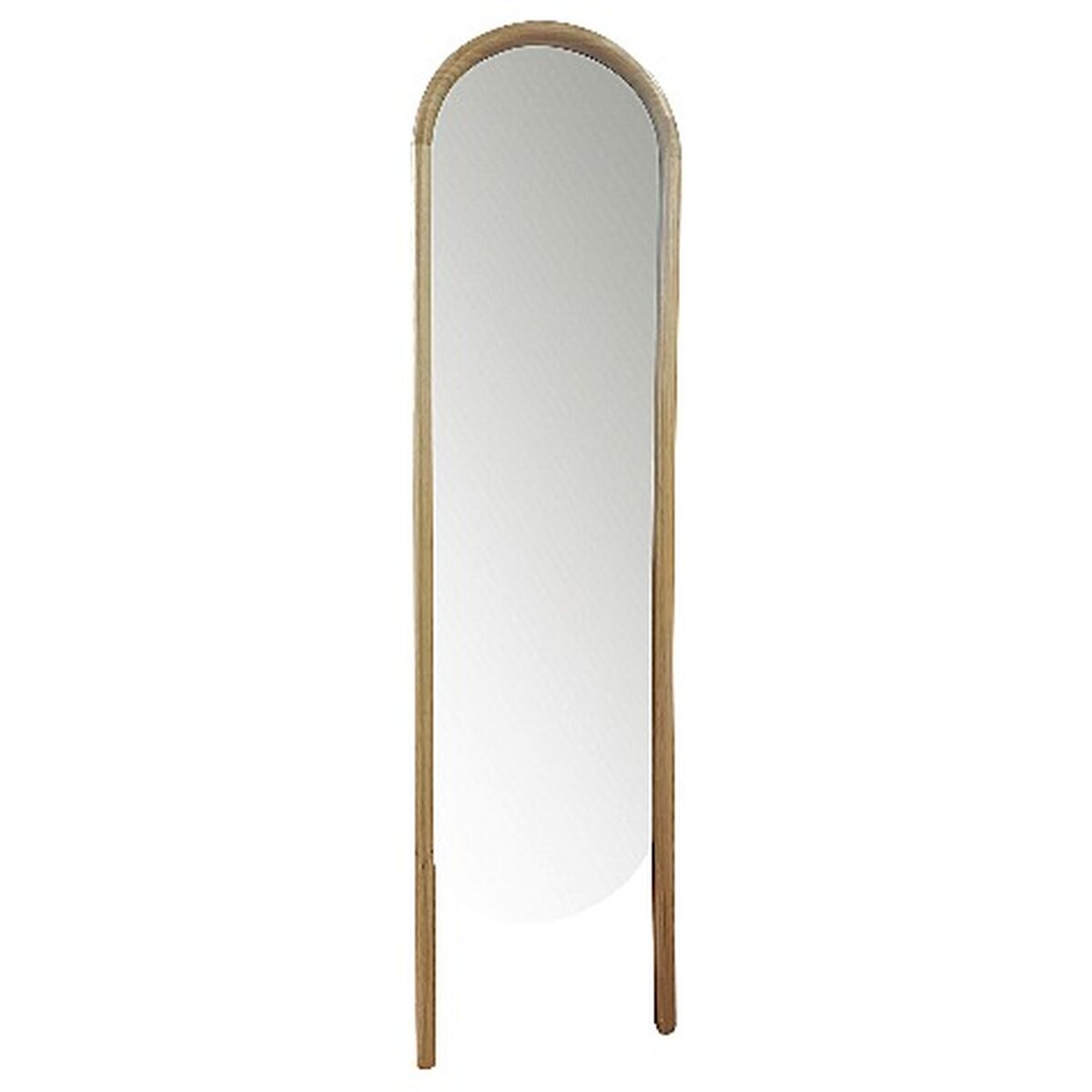 Romimex Natural Mirror with Stand 40 x 160 x 3 cm