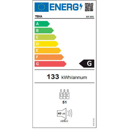 Vinoteca Teka RVF 10051 GBK Negro