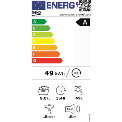 Lavadora BEKO BM3WFSU39413 60 cm 1400 rpm 9 kg