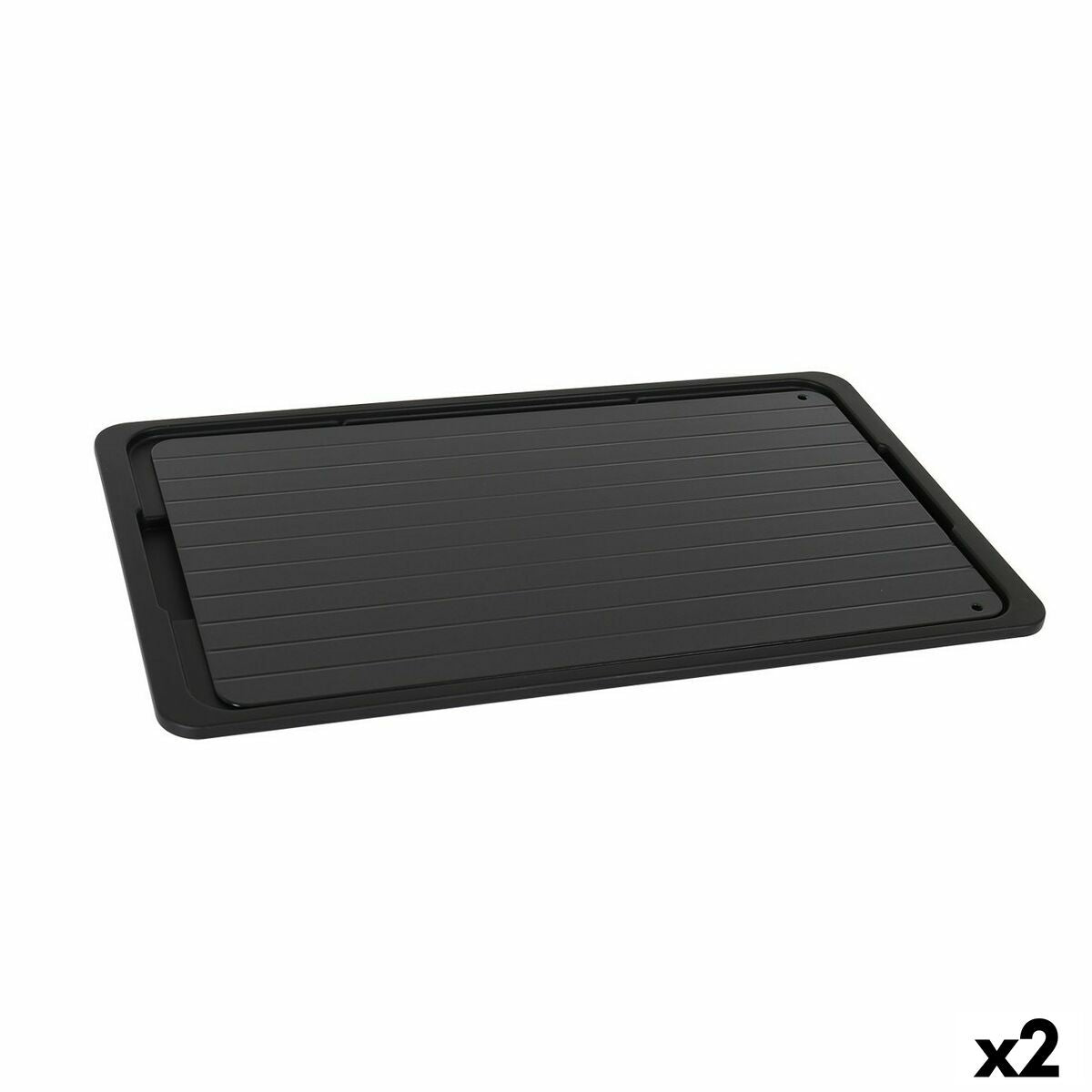 Percutti Tray Defrost Function Black 39 x 23 cm (2 Units)