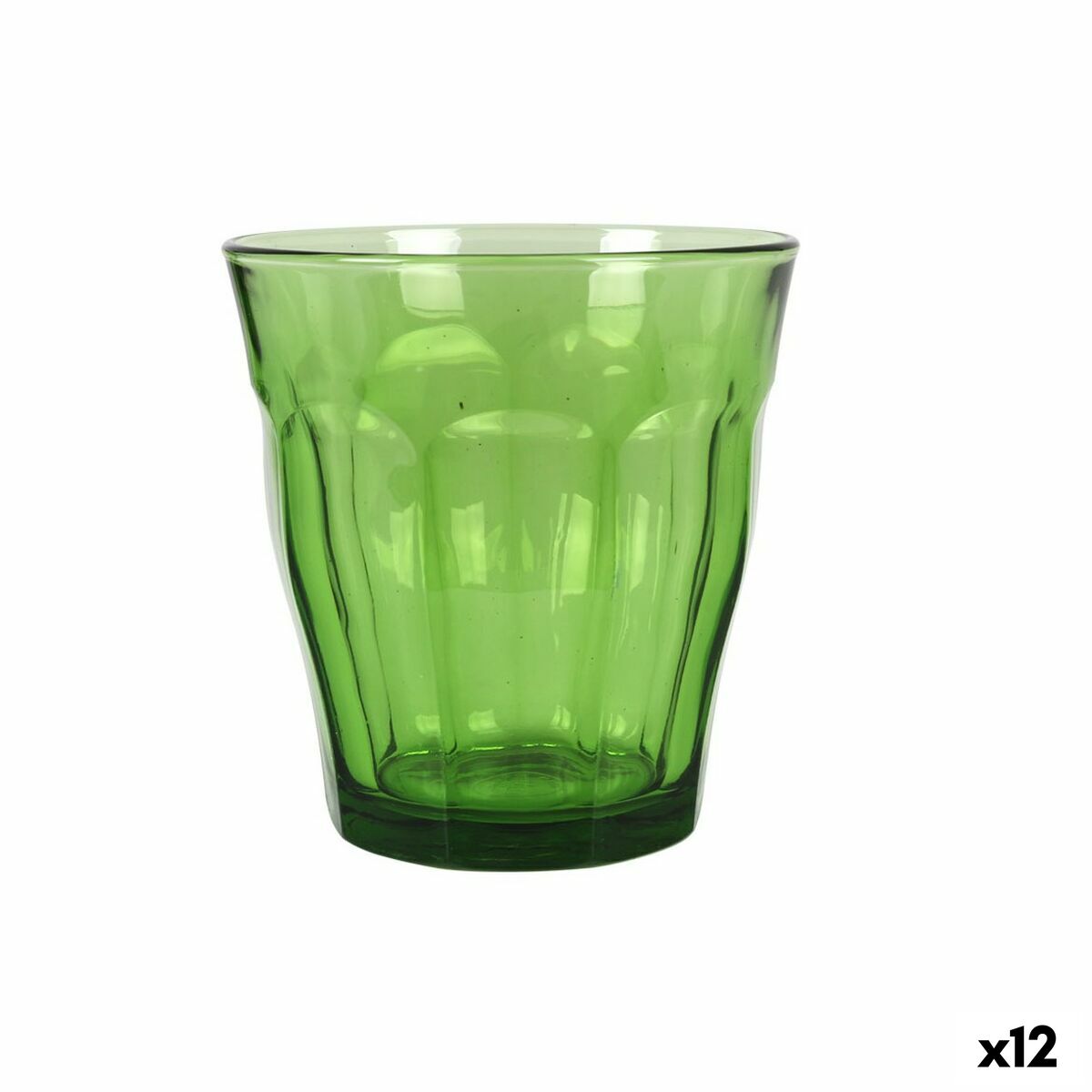 Set de Vasos Duralex Picardie Verde 4 Piezas 310 ml (12 Unidades)