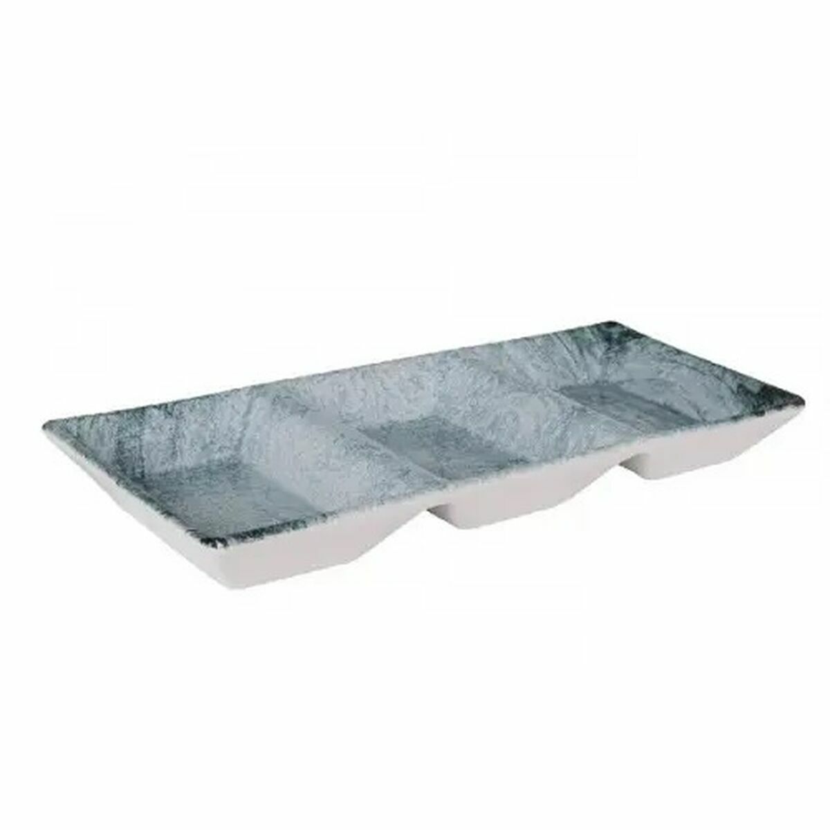 La Mediterránea Dalian Snack Tray 3 Compartments 25 x 11 x 3 cm (24 Units)