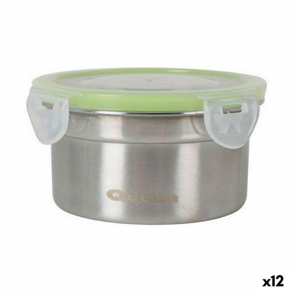 Quttin Hermetic Round Lunch Box 300 ml Stainless Steel (12 Units)