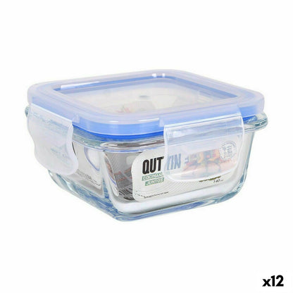 Quttin Hermetic Square Lunch Box 140 ml (12 Units)