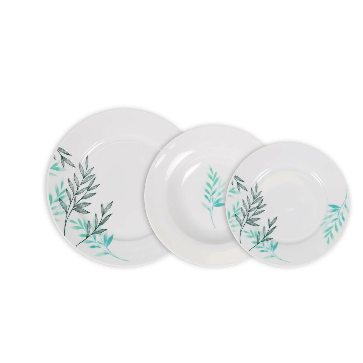 La Mediterránea Lora Round 18-Piece Dinnerware Set (2 Units)