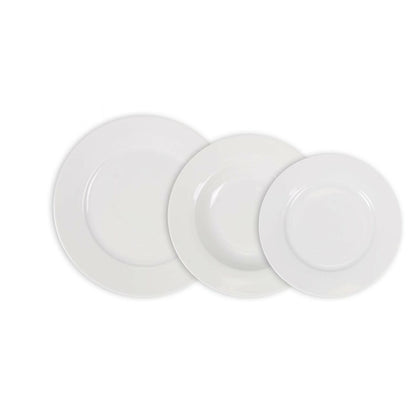 La Mediterránea Aneto White Round Dinnerware Set 12 Pieces (2 Units)