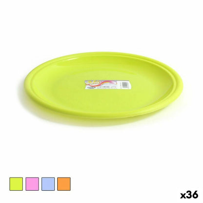 Bahia Plastic Flat Plate Ø 25 x 25 x 2 cm (36 Units)