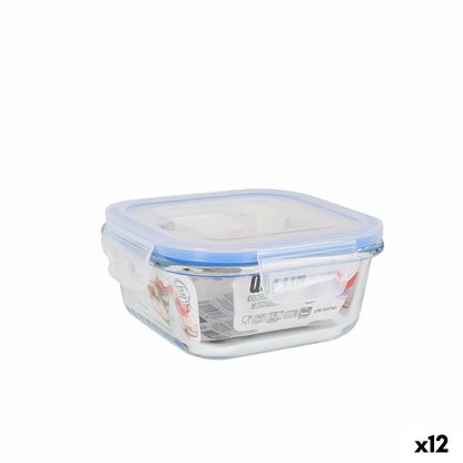 Quttin Hermetic Square Lunch Box 550 ml (12 Units)