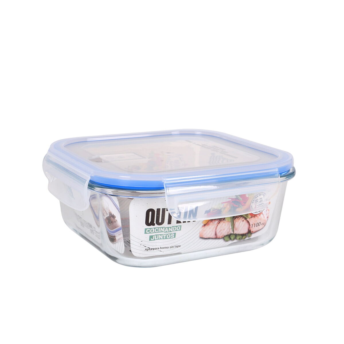 Quttin Square Hermetic Lunch Box 1.1 L (6 Units)