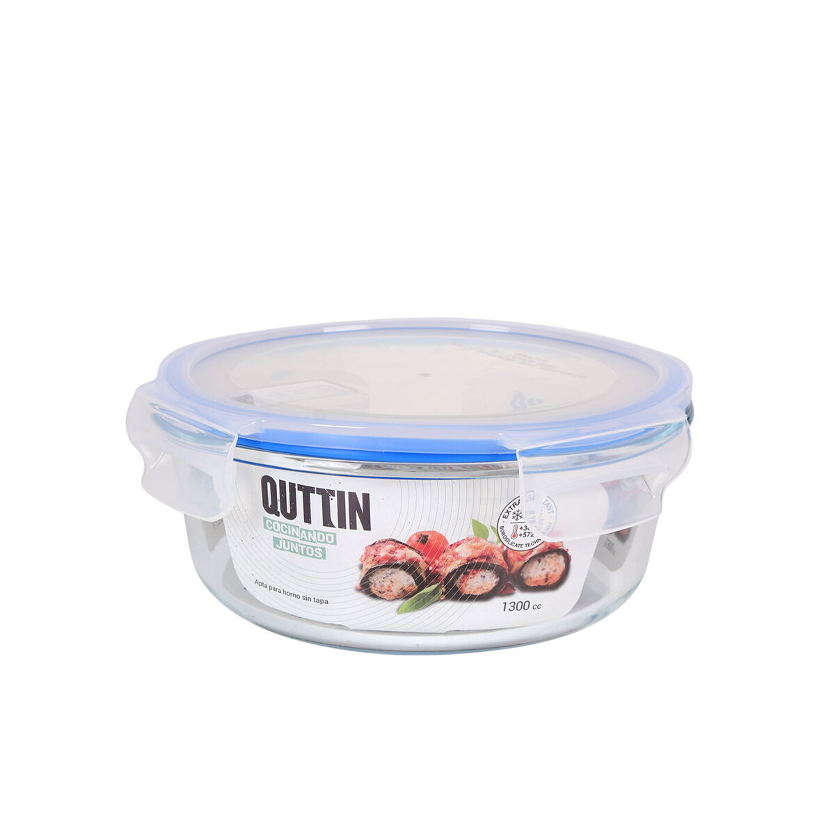 Quttin Hermetic Round Lunch Box 1.3 L (6 Units)