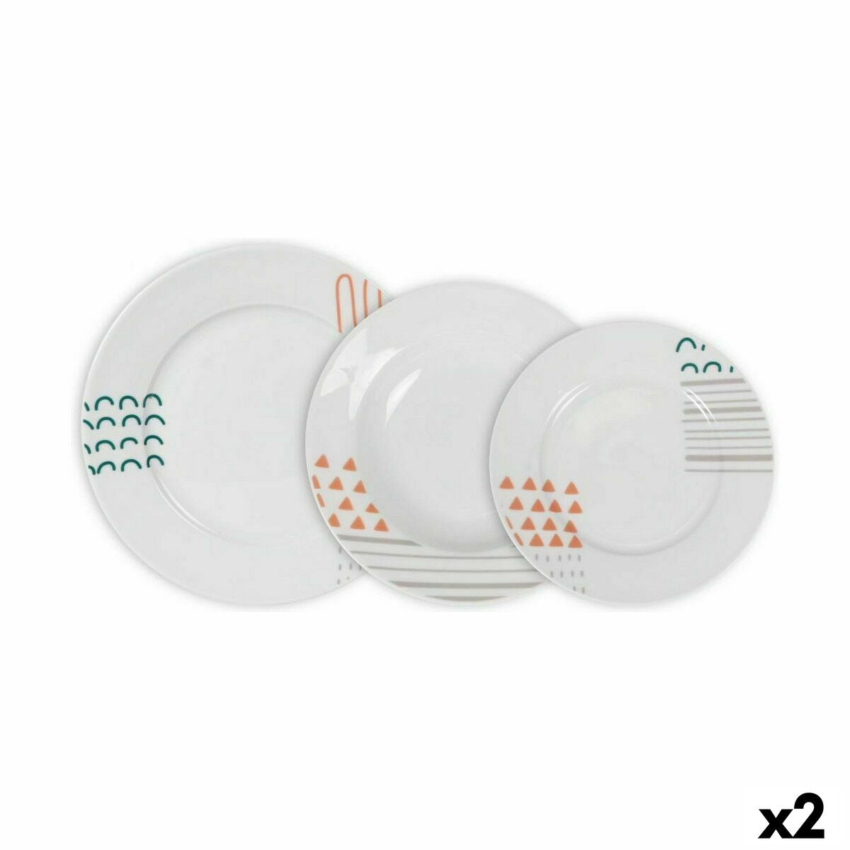 La Mediterránea Veronique Round Dinnerware Set 12 Pieces (2 Units)