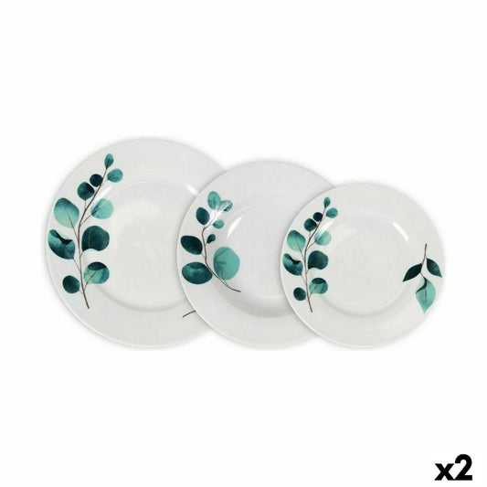 La Mediterránea Detroit Round Dinnerware Set 18 Pieces (2 Units)