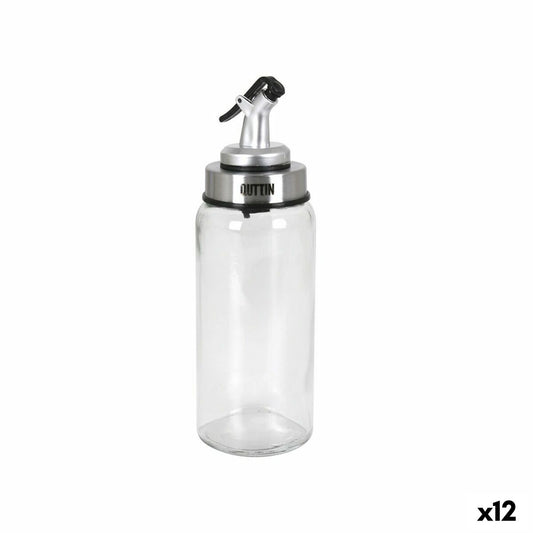 Quttin Oil Bottle with Measuring Cap 250 ml Glass (12 Units)