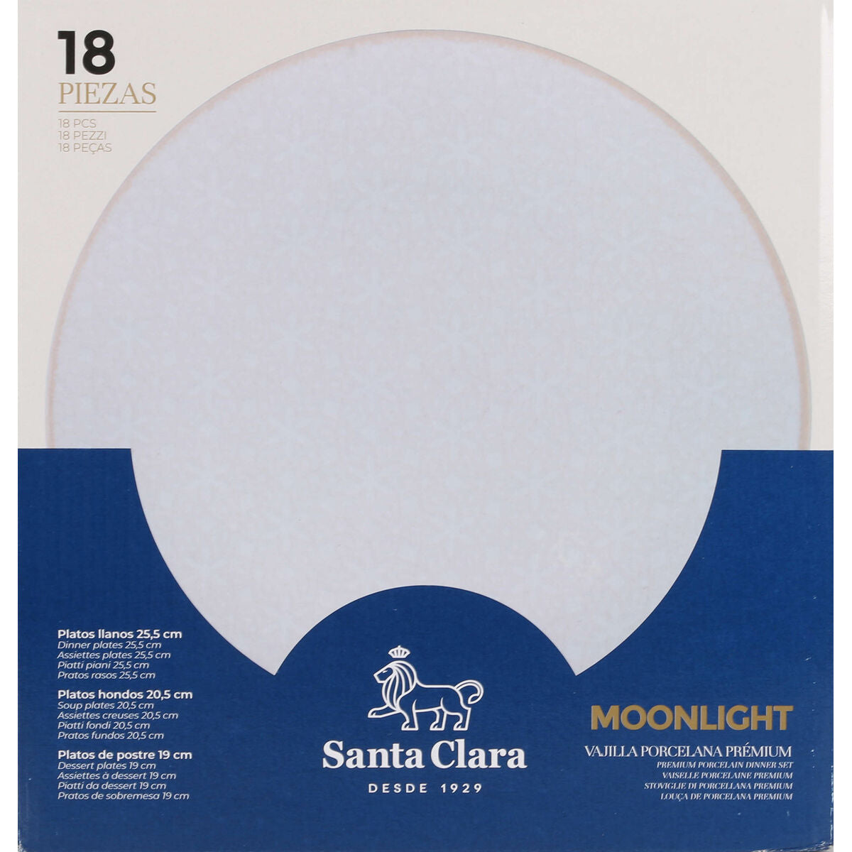 Santa Clara Moonlight 18-Piece Porcelain Dinnerware Set (2 Units)