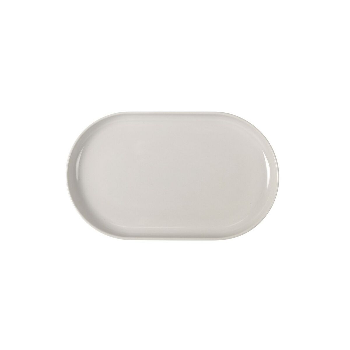 La Mediterránea Ivory Oval Snack Tray 25 x 15 x 2.2 cm (18 Units)