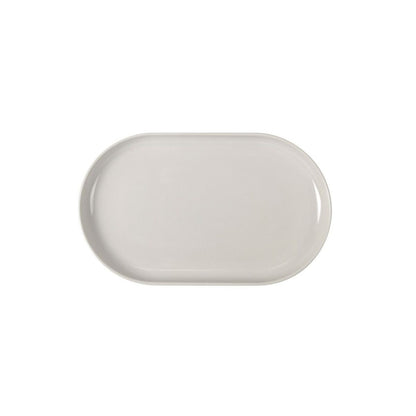 La Mediterránea Ivory Oval Snack Tray 25 x 15 x 2.2 cm (18 Units)