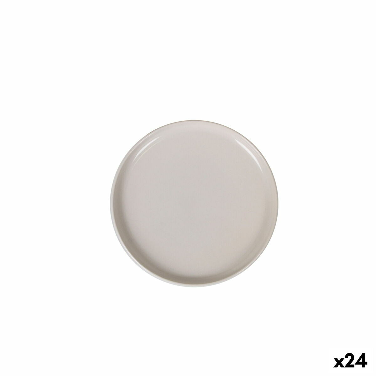 La Mediterránea Ivory Round Snack Tray Ø 15.4 x 2.1 cm (24 Units)