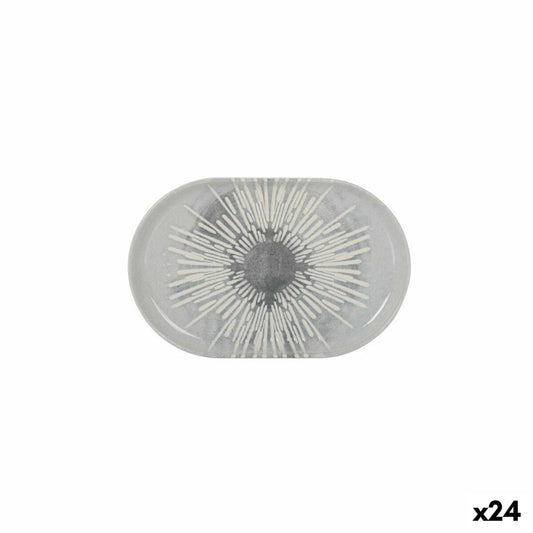 La Mediterránea Ivar Oval Snack Tray 20 x 13 x 2 cm (24 Units)