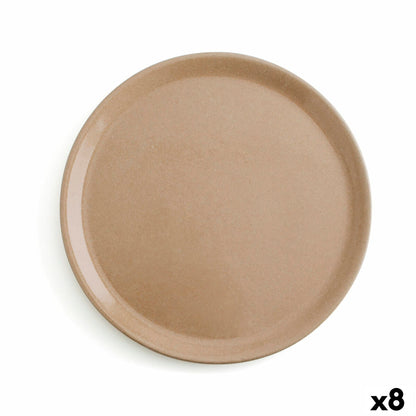 Anaflor Flat Plate Anaflor Beige Clay Baked Clay Ø 31 cm Meat (8 Units)