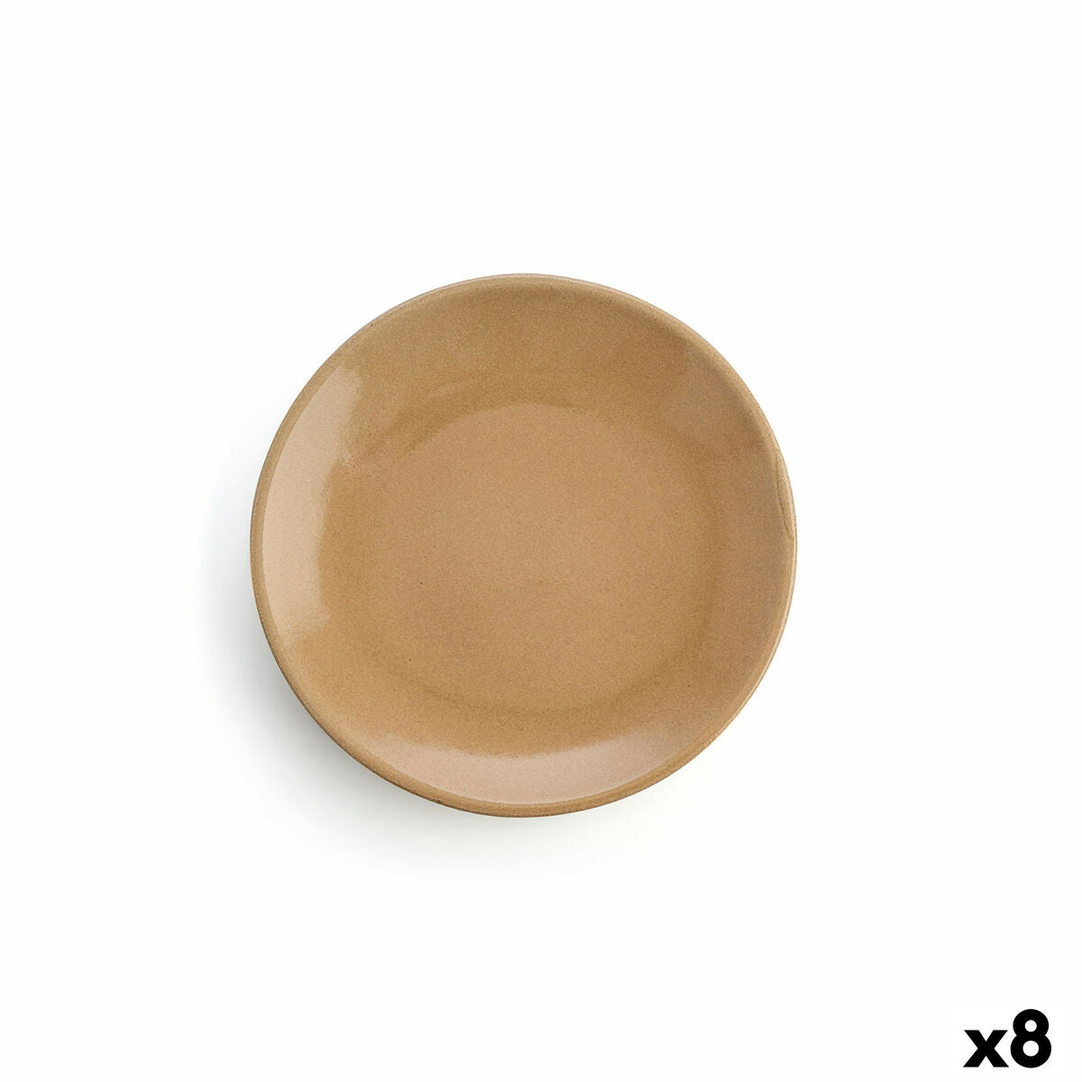 Anaflor Vulcano Flat Plate Meat Baked Clay Beige Ø 29 cm (8 Units)