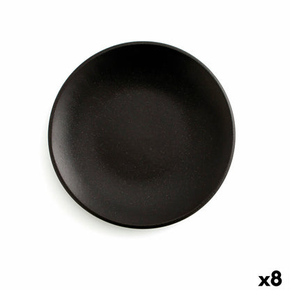 Anaflor Flat Plate Anaflor Black Clay Cooked Clay Meat (8 Units)