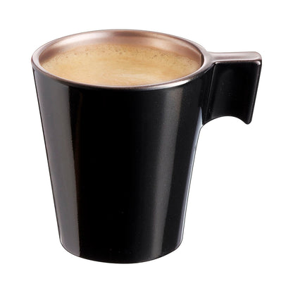 Taza Mug Luminarc Flashy Negro 80 ml Bicolor Vidrio (24 Unidades)