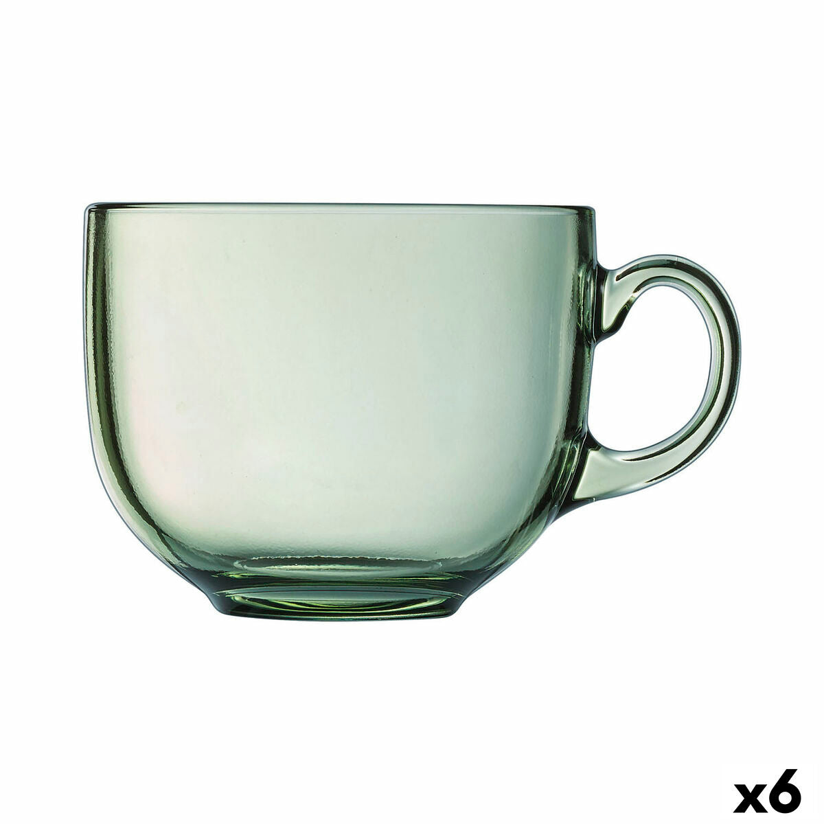 Taza Luminarc Alba Verde Vidrio 500 ml (6 Unidades)